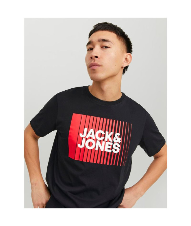 Camiseta Jack and Jones ecorp Logo Play Black...