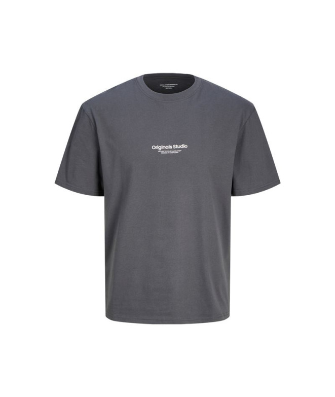 T-shirt Jack and Jones Jorvesterbro Crew Neck Iron Gate Homme