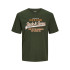 Camiseta Jack and Jones Jjelogo O-Neck 2 Col Kombu Green Hombre