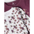 Mono Name it Nbfnightsuit 2P W/F Prune Purple Prune Bebés