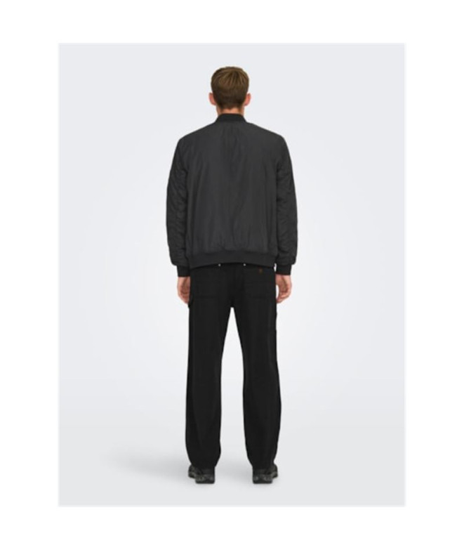 Casaco Only & Sons joshua Homem Preto