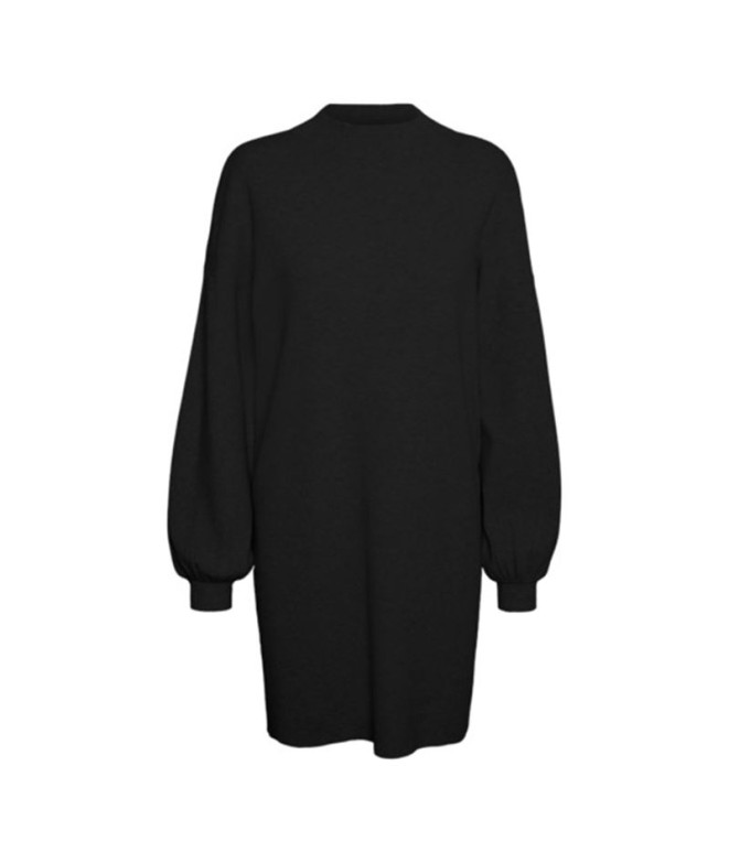 Robe Vero Moda nancy col cheminée Noir Femme