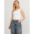 Top Jack and Jones Jxfallon Str Sl Rib Mujer Bright White