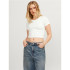 Camiseta Jack and Jones florie Str Ss Rib Bright White Mujer