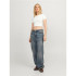 Camiseta Jack and Jones florie Str Ss Rib Bright White Mujer
