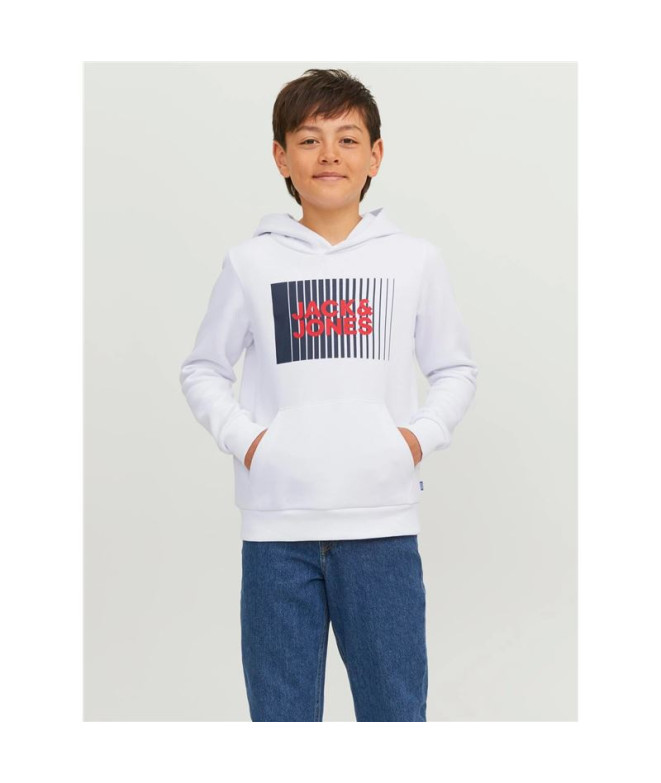 Sudadera Jack & Jones Jjecorp Logo Play Niño White