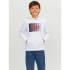 Sudadera Jack & Jones Jjecorp Logo Play Niño White