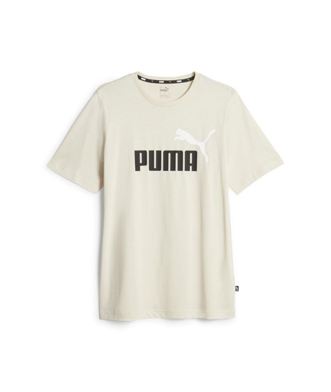 Camiseta Puma Essentials+ 2 Col Logo Homem