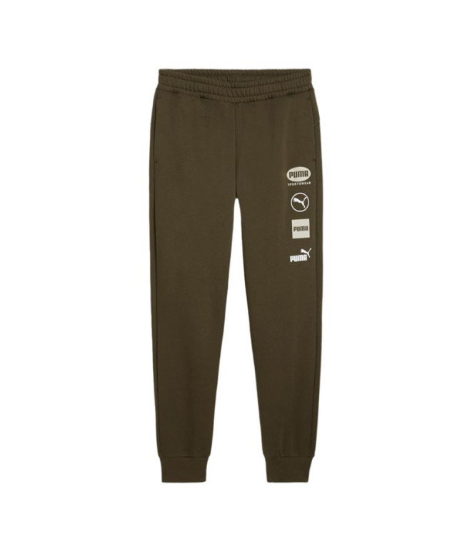 Pantalones Puma Power Graphic Sweatpants Fl Cl Hombre