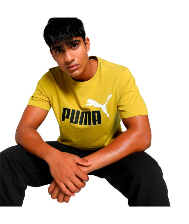 Camiseta Puma Essentials+ 2 Col Logo Homem