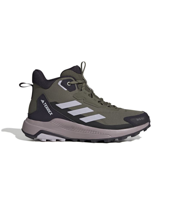 Botas de Montagne adidas Femme Terrex Anylander Mid Rain.Rdy Hiking Olive Green