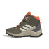 Botas de Montanha adidas Infantil Terrex Ax4R Mid Hiking Verde azeitona