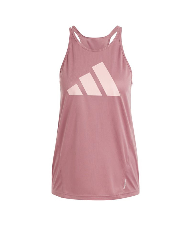 Camiseta Running adidas Mulher por Run It Tank Pink