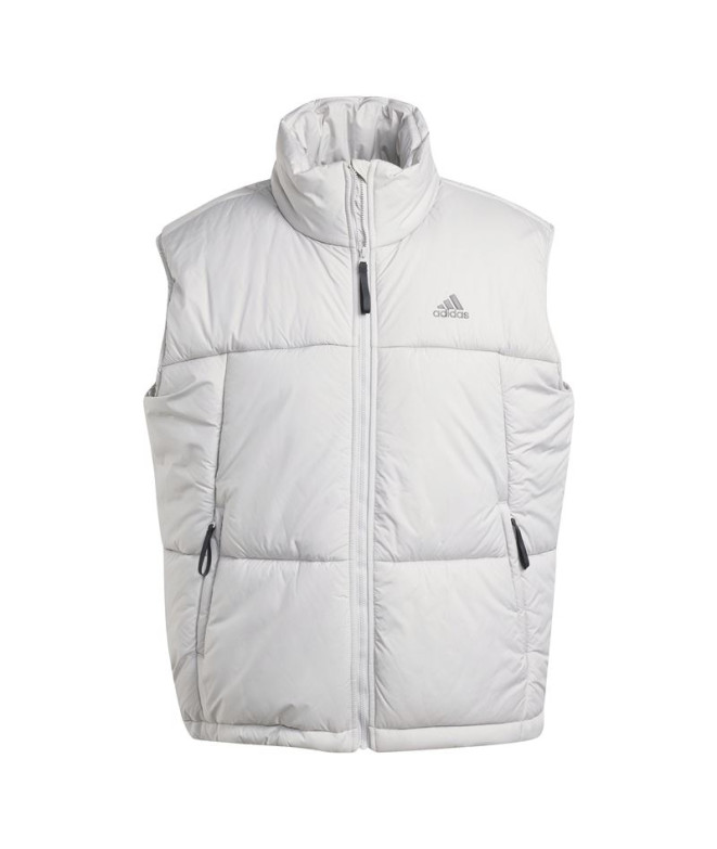 Chaleco de Montaña adidas Bsc 3 Bandas Puffy Hombre Gris
