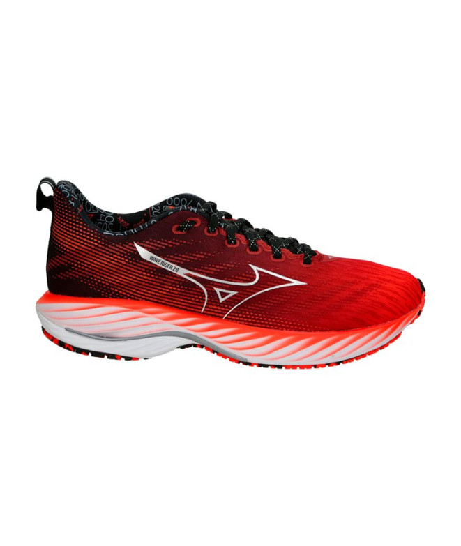 Chaussures Running Mizuno Rider de Wave 28 Amsterdam Red