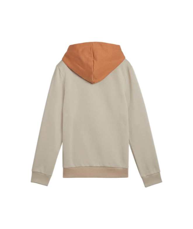 Sudadera Casual Puma Essentials Block Niño Beige