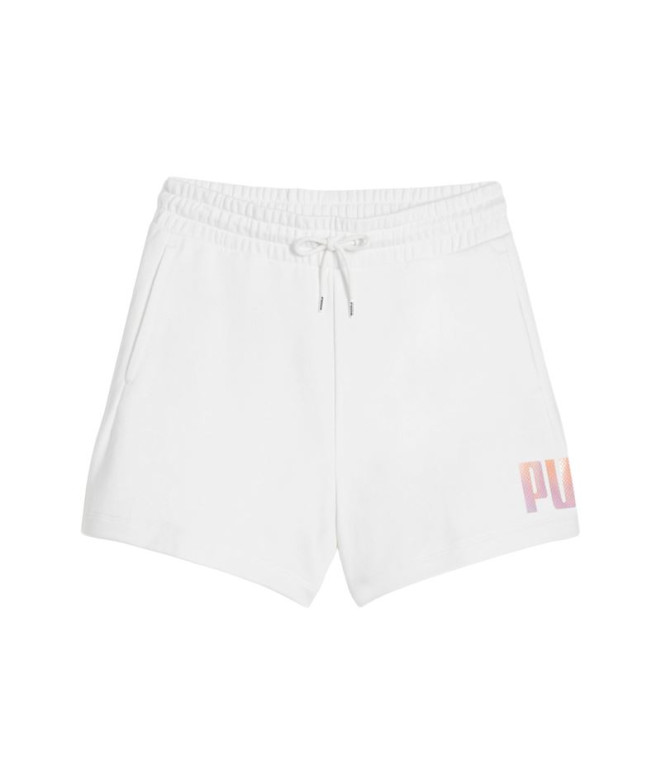 Calça Puma Essentials+ SUMMER DAZE 5'' Branco Mulher