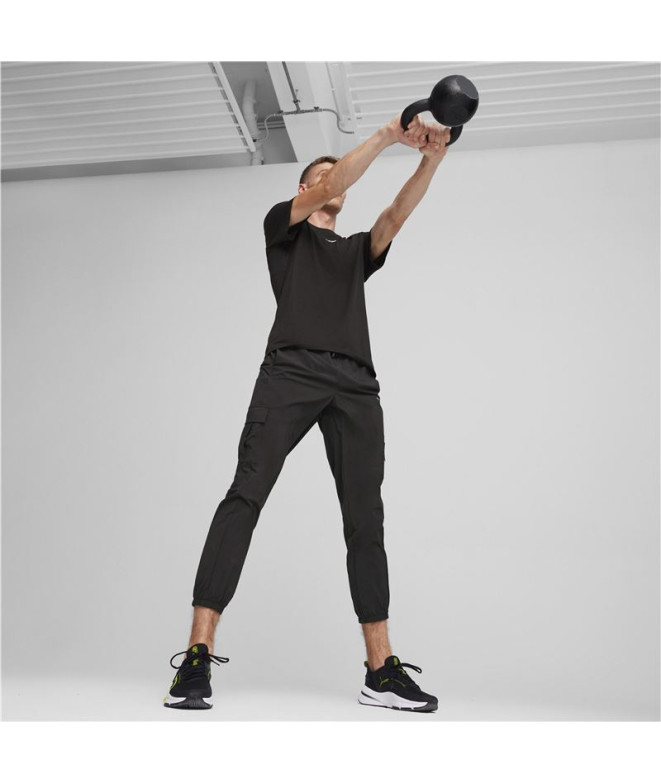 Calça Fitness Homem de Puma Flex Woven Cargo Preto