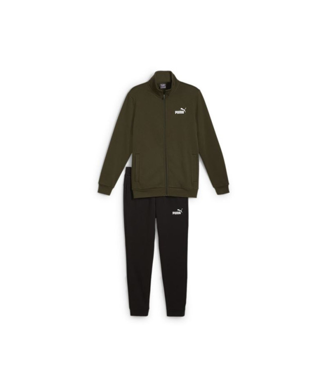 Chándal Casual Puma Clean Sweat Suit Fl Hombre Verde