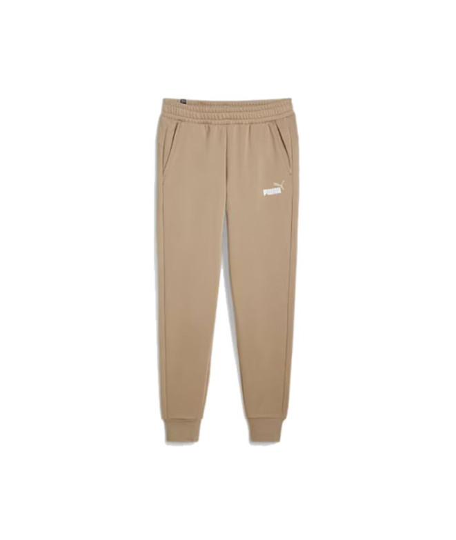 Pantalones Casual Puma Essentials+ 2 Col Logo Hombre Beige