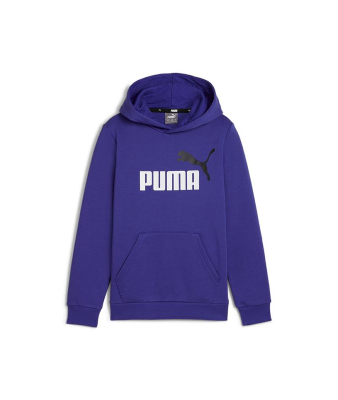 Sudadera Casual Puma Essentials+ 2 Col Big Logo Niño Azul