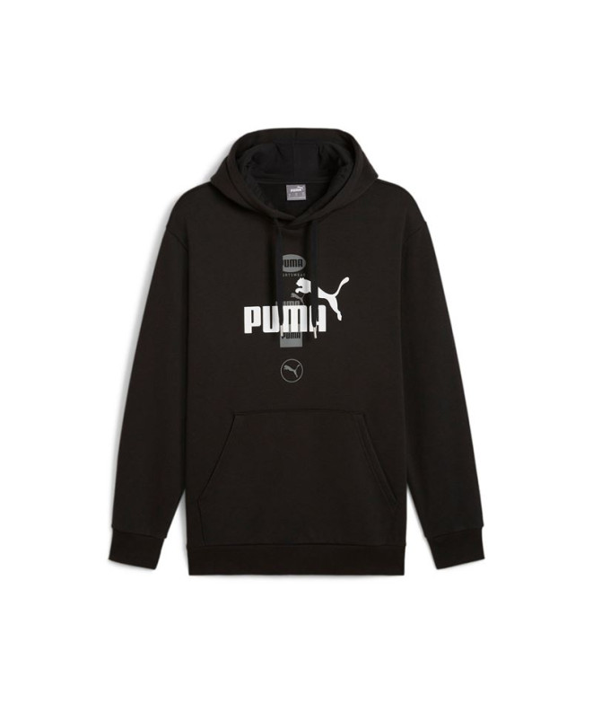 Sweat Décontracté Homme Puma Power Graphic Noir