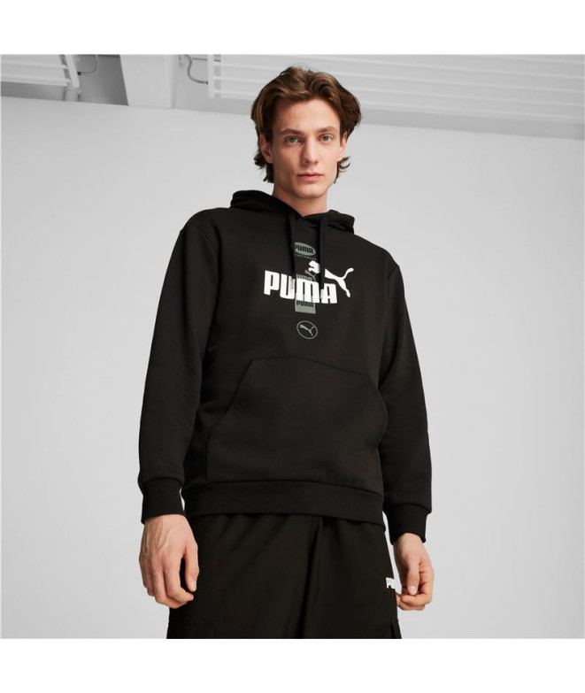 Moletom Casual Homem Puma Power Graphic Preto