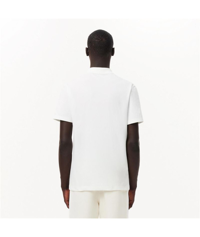 Polo Lacoste Chemise Col Bord-Cotes Hombre Blanco