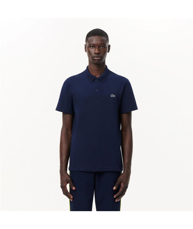 Polo Lacoste Chemise Col Bord-Cotes Bleu Homme