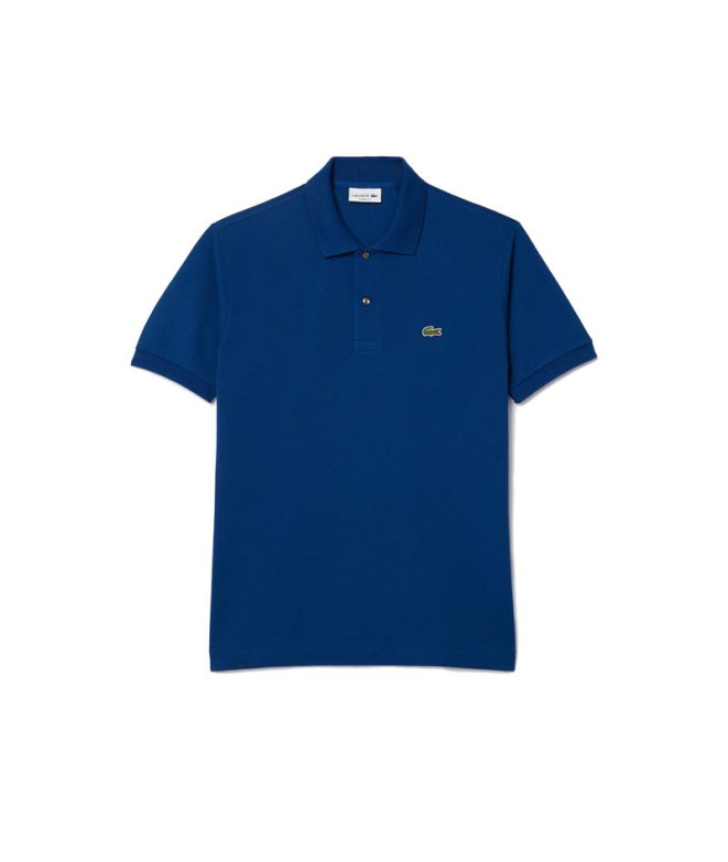 Polo Lacoste Homem Camisa de noite Col Bord-Cotes Azul