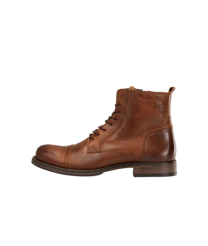 Homem Jack & Jones Botas Jfwrussel Couro 19 Cognac