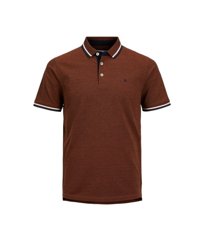 Polo Homem Jack & Jones Jjepaulos Mocha Bisque