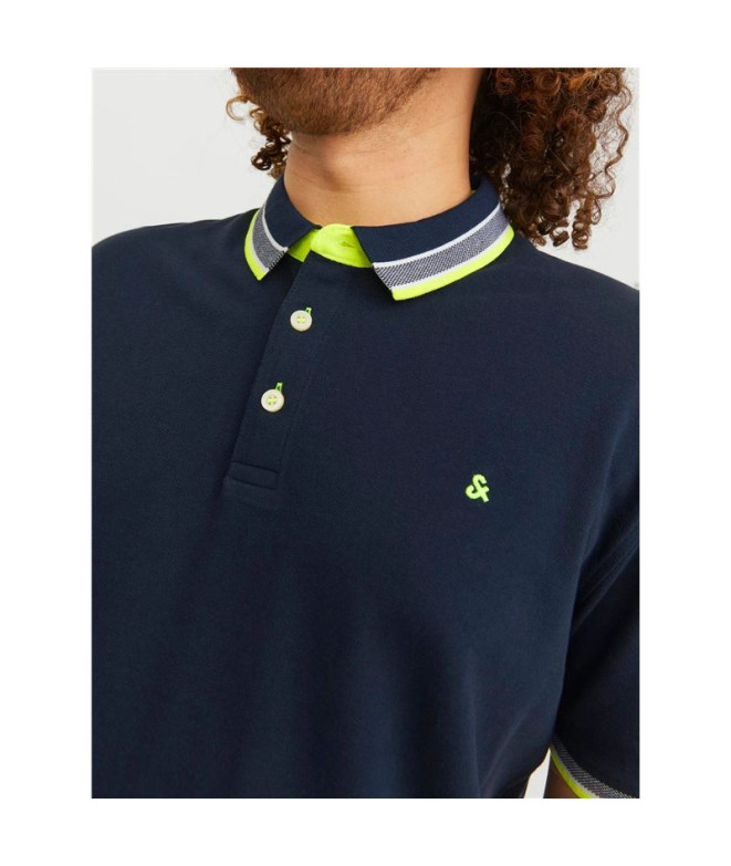 Polo Jack & Jones epaulos Hombre Dark Navy
