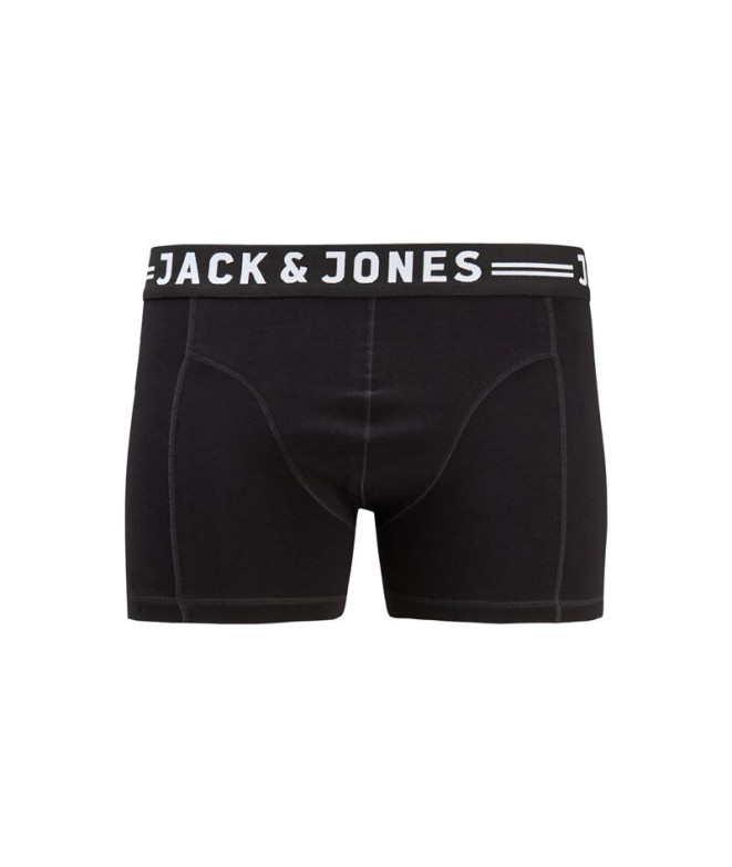 Calzoncillos Jack & Jones Jacsense 3-Pack Hombre Black
