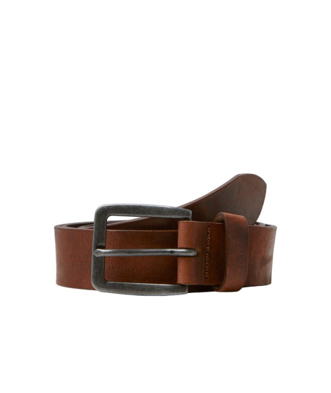 Ceinture Homme Jack and Jones Jacvictor Leather Mocha Bisque