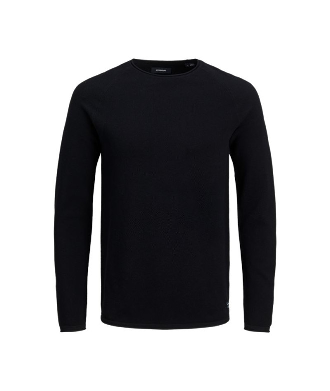 Homme Jack & Jones - Pull en tricot ehill - Noir