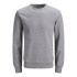 Sudadera Jack and Jones ebasic Light Grey Melange Hombre