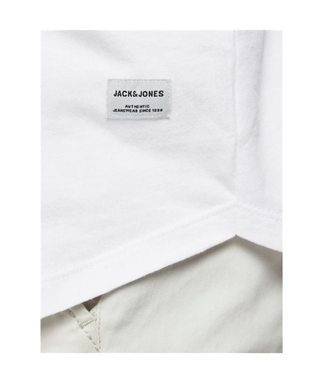 Camiseta Jack and Jones enoa 3Pk Mp White Hombre
