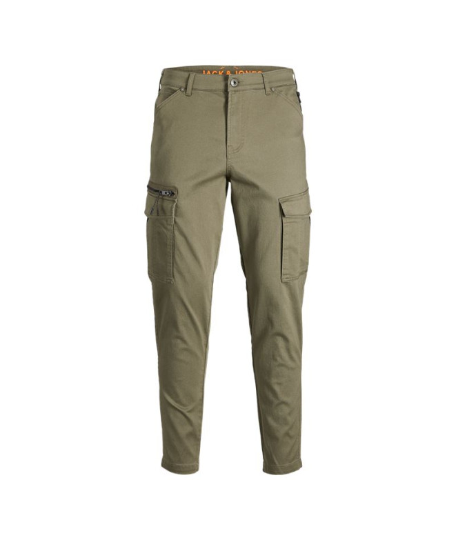 Calça Homem Jack & Jones stace dex Tapered Akm Dusty O. Dusty Olive