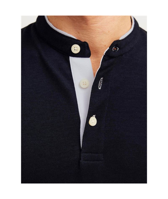 T-shirt Jack and Jones epaulos Mao Dark Navy Homme