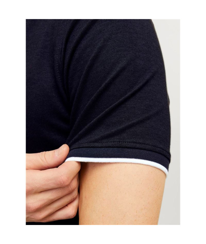 T-shirt Jack and Jones epaulos Mao Dark Navy Homme