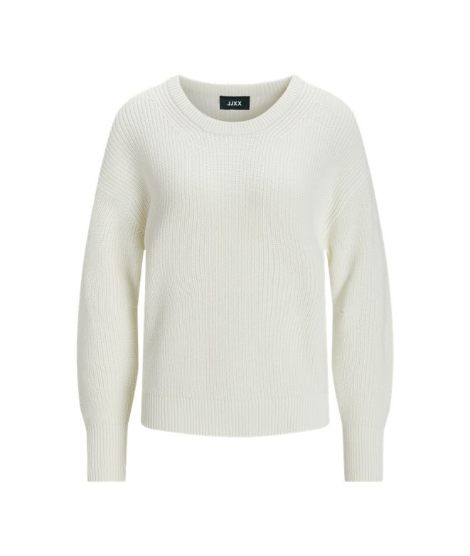 Femme Pull Jack and Jones mila Twist Knit Snow White