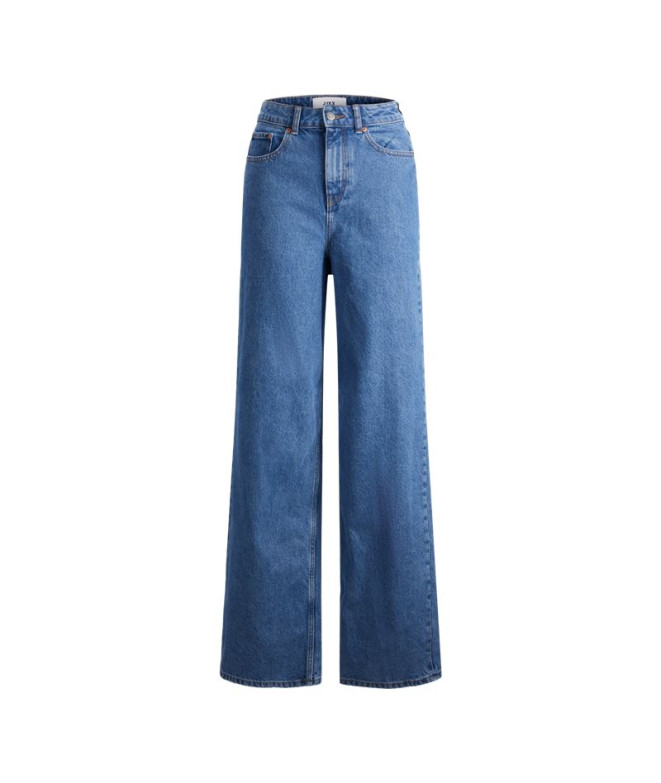 Femme Jeans Jack And Jones tokyo Wide Mr6002 Medium Blue Denim