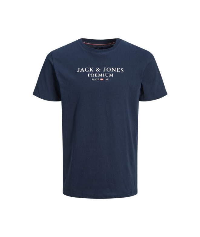 Camiseta Homem Jack & Jones Jprbluarchie Ss Tee Crew Neck Noos Navy Blazer