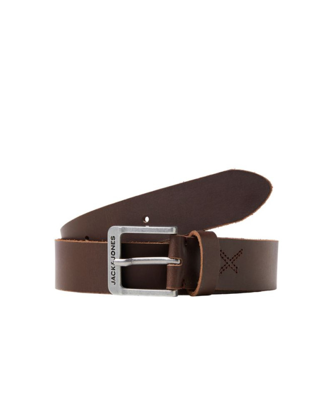 Ceinture Homme Jack & Jones Jacrock Leather Brown Stone