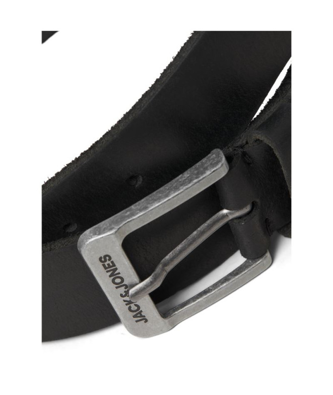 Cinturón Jack & Jones Jacrock Leather Hombre Black