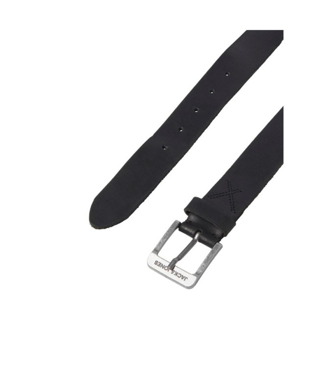 Cinturón Jack & Jones Jacrock Leather Hombre Black
