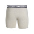 Calzoncillos Jack & Jones Jacsolid 3 Pack Hombre Light Grey Melange