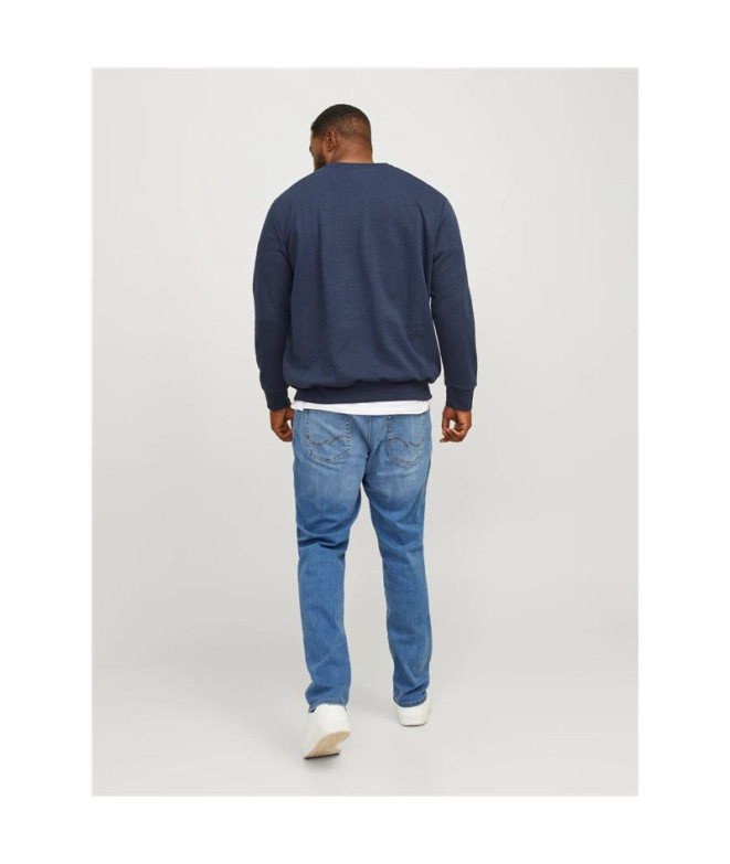Sudadera Jack and Jones ebasic Navy Hombre
