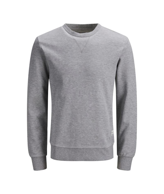 Sweat Jack and Jones ebasic Mélange gris clair Homme